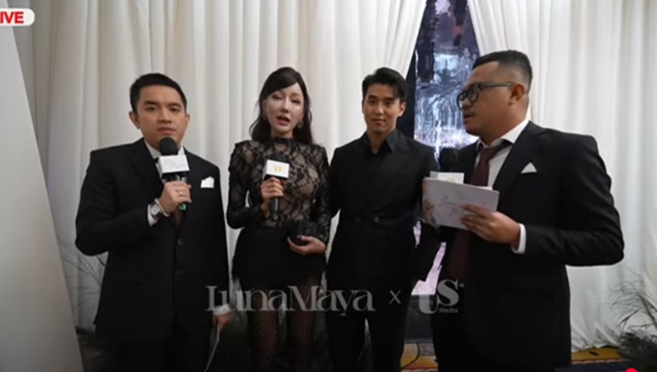 Lucinta Luna Hadiri Nikahan Luna Maya dan Maxime Bouttier di Jakarta Bareng Pacar [YouTube]